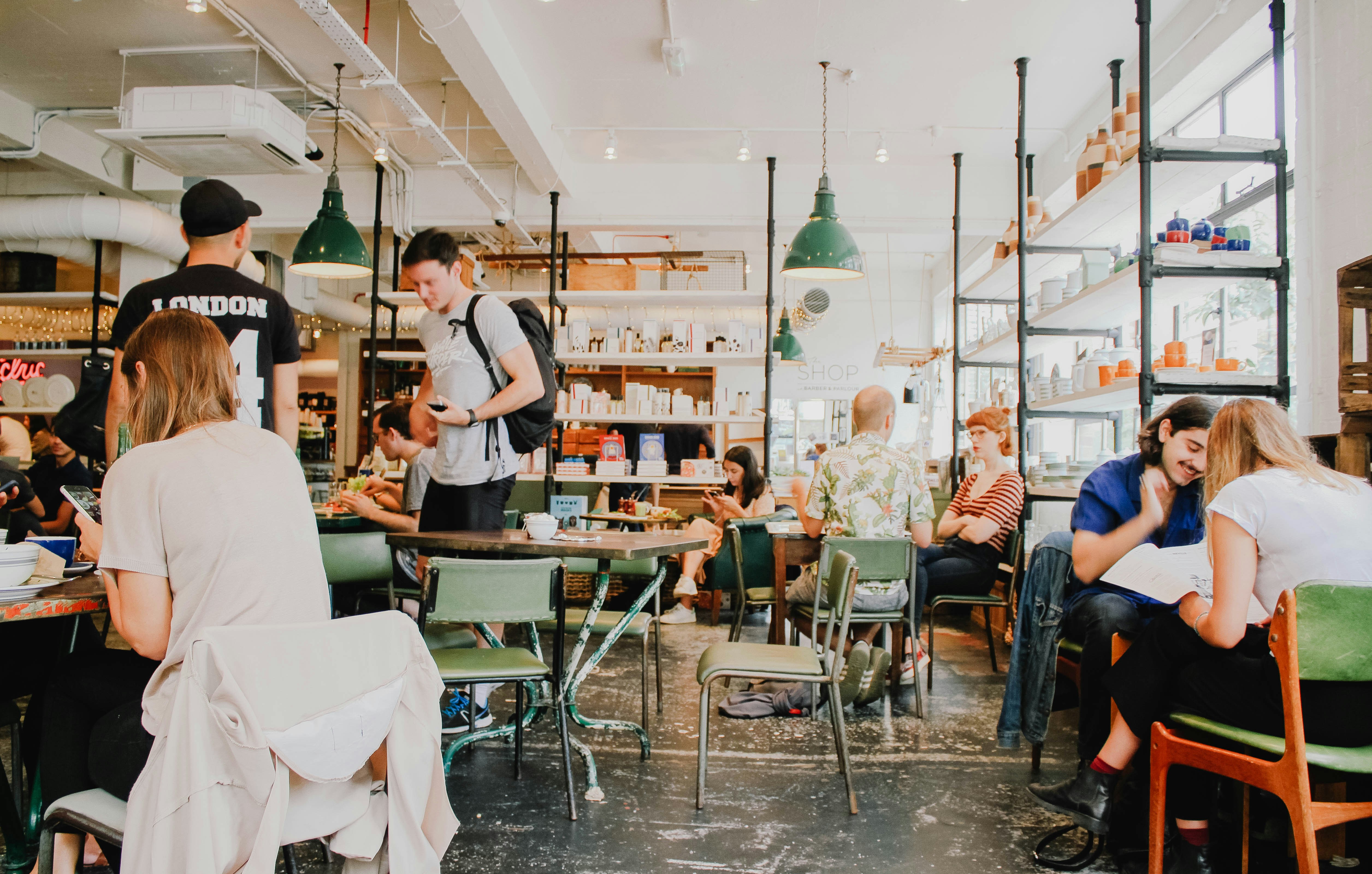 Busy coffee place